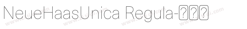 NeueHaasUnica Regula字体转换 NeueHaasUnica Regula字体转换